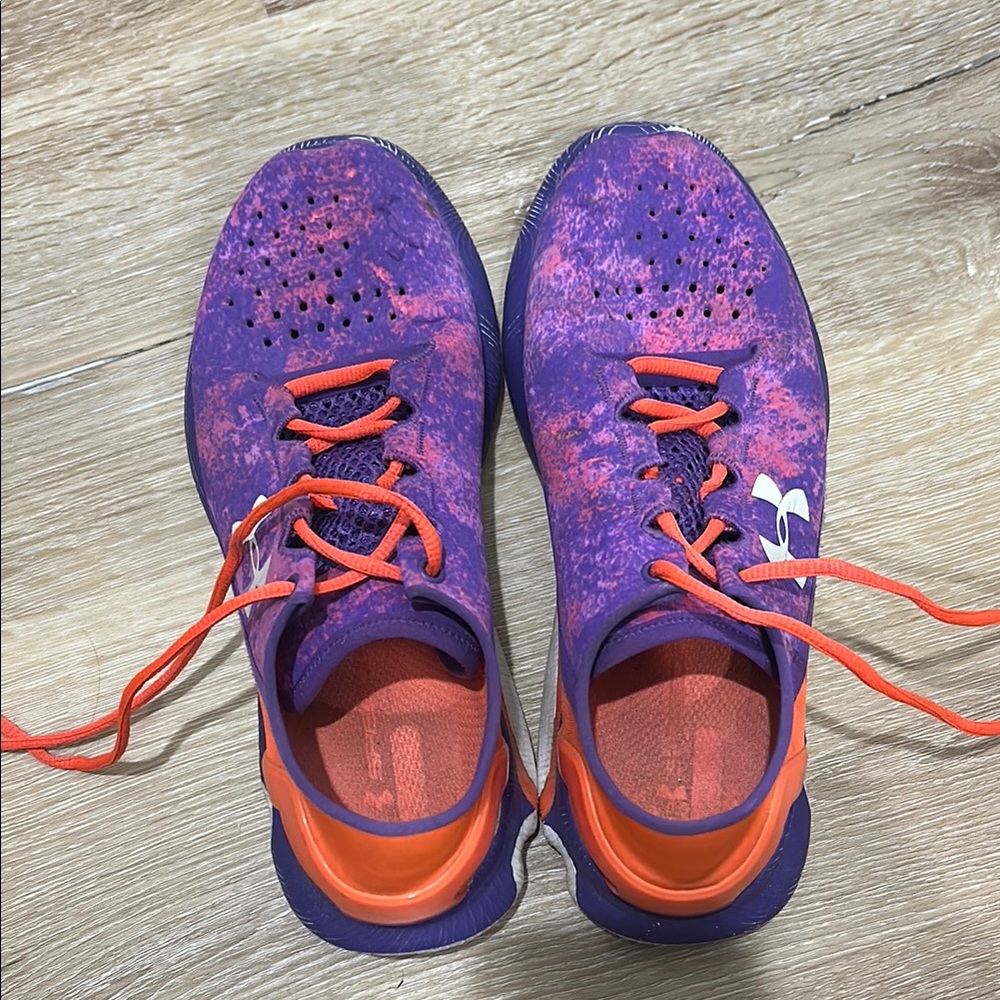 Under Armour Kids Sneakers in Purple and Orange